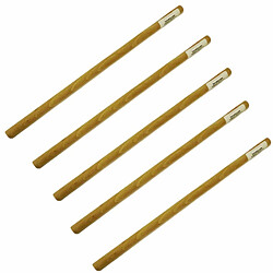 Graines Creatives 5 tourillons lisses en bois pour tissage mural 30 cm Ø 12 mm