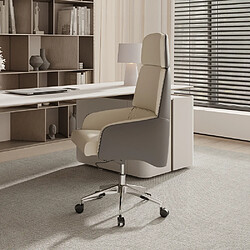 Avis ICONIK INTERIOR Chaise de bureau ergonomique avec roulettes et accoudoirs - Series Blanc