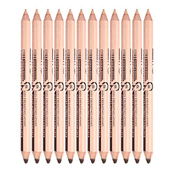 12 pièces 2 en 1 Crayon Eyeliner Crayon + Correcteur Crayon Ensemble Maquillage # 2