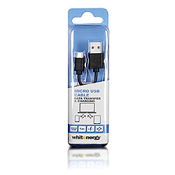 Whitenergy 4WORLD micro uSB high speed uSB 2.0 a vers micro b de 1 m de câble de données et de charge pour android/samsung/hTC/motorola/lG/nokia/blackberry-noir pas cher