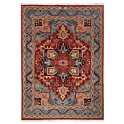 Vidal Tapis de laine 359x250 Bleu Tabriz