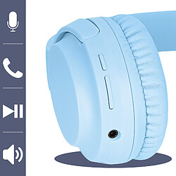 Acheter Borofone Casque Bluetooth Arceau Rembourré Entrée Jack 3.5mm Autonomie 30H Bleu Clair