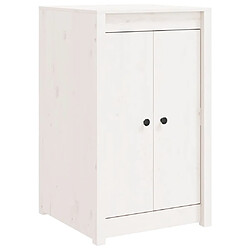 vidaXL Armoire de cuisine d'extérieur blanc bois de pin massif