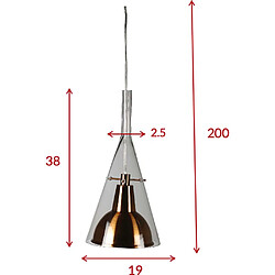 Avis Venture Home Suspension en verre et aluminium Sirius doré.