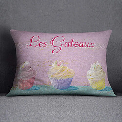 Bonamaison Housses de Coussin, Polyester, Multicolore, 35X50 Cm