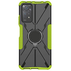 Coque en TPU anti-chute avec béquille pour votre Xiaomi Redmi Note 11 Pro 4G (Mediatek)/Pro 5G (Qualcomm) - vert