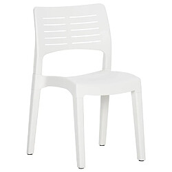 Avis Maison Chic Lot de 2 Chaises de jardin,Fauteuil d'extérieur Blanc Polypropylène -MN13061