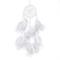 Totalcadeau Attrape-Rêve perles et Plumes Blanches Capteur Dream catcher