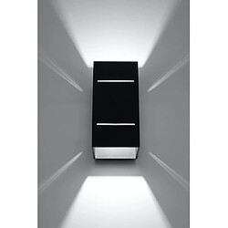 Avis Luminaire Center Applique murale BLOCCO aluminium noir 1 ampoule