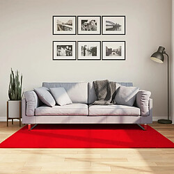 vidaXL Tapis HUARTE à poils courts doux et lavable rouge 120x170 cm