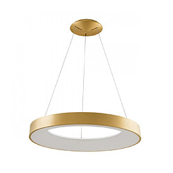 Luminaire Center Suspension moderne Giulia Or brossé et blanc