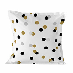 Happy Friday Housse de coussin HappyFriday Blanc Golden Dots Multicouleur 60 x 60 cm