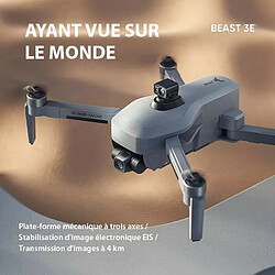 Acheter Drone BEAST 3E SG906MAX2 Caméra 4K HD 2160P Zoom Ultra-long WIFI 5G GPS Moteur Brushless Contrôlé via App EIS Anti-tremblement 4km