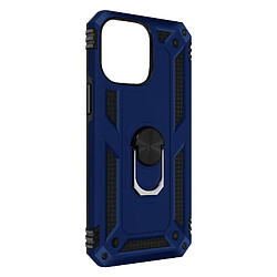 Avizar Coque pour iPhone 14 Pro Max Hybride Antichoc Bague Support Vidéo bleu nuit