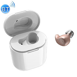 Wewoo Écouteur Bluetooth sans fil S15 HIFI Touch Mini avec boîtier de chargement or rose