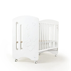 Interbaby Lit Bébé pour Matelas 60x120-Lovely-Blanc