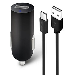 Chargeur Allume-cigare 2A et Câble USB Type C 1.2m Charge Rapide Forever Noir