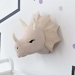 Universal Tête animale, décoration murale des dinosaures - éléphant, cerf peluche animal en peluche