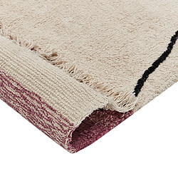 Avis Beliani Tapis en coton beige et rose 160 x 230 cm AFSAR