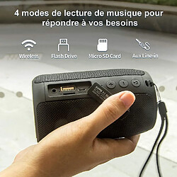 Universal Haut-parleur Bluetooth, mini-haut-parleur Bluetooth 5.0 sans fil, 8 heures automatique/mains libres téléphone mobile/amplificateur auxiliaire TF support/cordon portable (cyan camouflage)