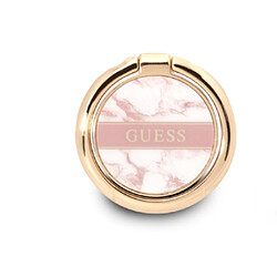 Guess Maroquinerie Guess Anneau de Support Universel Motif Marbre Rose