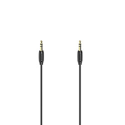 HAMA Câble audio, jack mâle 3,5 mm/con. mâle, stéréo, doré, ultrafin, 3,0 m