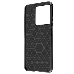 Avizar Coque pour Xiaomi Redmi 13C Flexible Effet Carbone et Brossé Noir