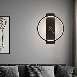 Acheter Horloge Murale Moderne De Lampe à LED Mécanisme De Quartz Silencieux Minimaliste, Décor à La Maison Rond Noir