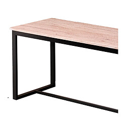 Acheter Banc en bois avec struture en métal noir - L120xH45xP35 cm - DOCK+Urban Living