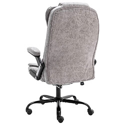 Acheter Helloshop26 Chaise fauteuil siège de bureau informatique étude de massage clair similicuir daim gris 02_0024008