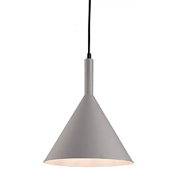 Luminaire Center Suspension Everest Gris,blanc à l'intérieur 1 ampoule 37cm