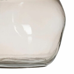 BigBuy Home Vase Taupe Verre 18 x 18 x 14,5 cm pas cher