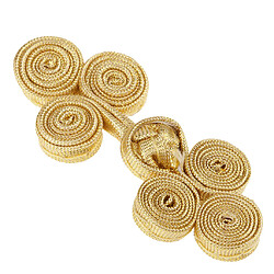 Acheter 10 paires de boutons de noeud chinois trois roues pour cheongsam tang costume or