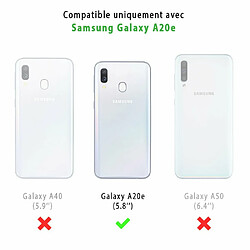 Evetane Coque Samsung Galaxy A20e 360 intégrale avant arrière transparente