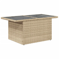 Acheter vidaXL Salon de jardin avec coussins 6 pcs beige résine tressée