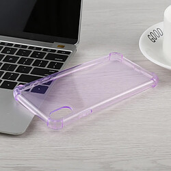 Acheter Wewoo Coque en TPU Transparent Dropproof 50 PCS 0.75mm pour iPhone XR (Violet)