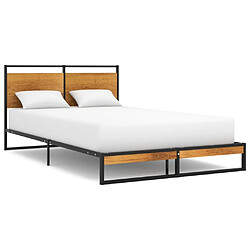 vidaXL Cadre de lit sans matelas métal 120x200 cm