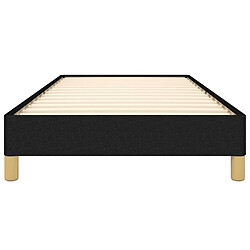 Maison Chic Lit adulte - Lit simple Cadre de lit,Structure du lit Contemporain Noir 100x200 cm Tissu -MN45163 pas cher