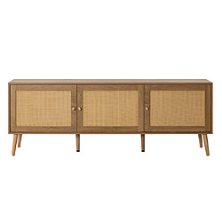 Bestmobilier Goto - meuble tv - bois - 167 cm