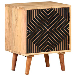 Maison Chic Table de chevet, Table de Nuit, Meuble de Rangement 40x30x50 cm Bois d'acacia massif