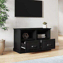 Avis Maison Chic Meuble TV scandinave - Banc TV pour salon noir 80x35x50 cm bois d'ingénierie -MN29165