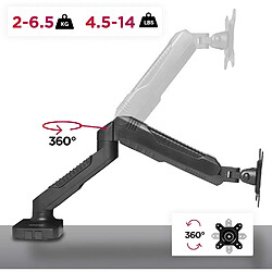 Acheter Duronic DMDC5X1 Support d'écran de PC à pince pour Bureau | Mécanisme à gaz | Rotation / Pivot / Inclinaison | Compatibilité VESA 75/100