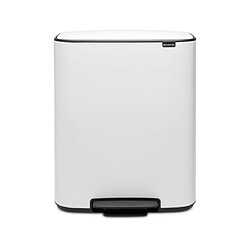 Brabantia Poubelle à pédale Poubelle à pédale Bo, 60 L - White