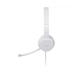 Lenovo GXD1B67867 Casque Audio Filaire Bluetooth Fonction Microphone Cuir Blanc