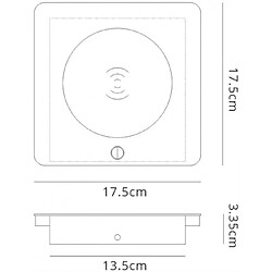 Luminaire Center Lampe LED intégré Zanzibar Sable blanc 1 ampoule 3,4cm