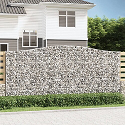 vidaXL Panier de gabions arqué