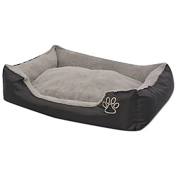 vidaXL Lit pour chiens avec coussin rembourré Taille XXL Noir