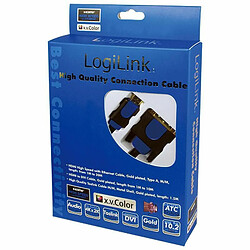 Logilink CHB3105 Cble HDMI V1.4 avec Ethernet vers DVI Mle/Mle 5 m + Colour box avec Logo Noir