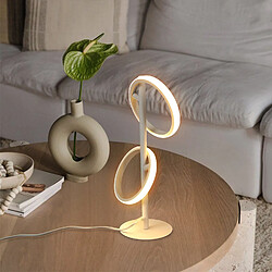 Avis ZMH LED Table Lamp White Whonzimmer Modern Ring Rotatable Table Lamp