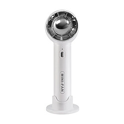 (Blanc) Ventilateur Portatif Sans Lame Mini Ventilateur Rechargeable Portable Refroidisseur d'Air Réglable